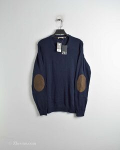 بافت ساده یقه هفت سرمه‌ای Nobel League