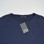 بافت یقه گرد سرمه‌ای Livergy