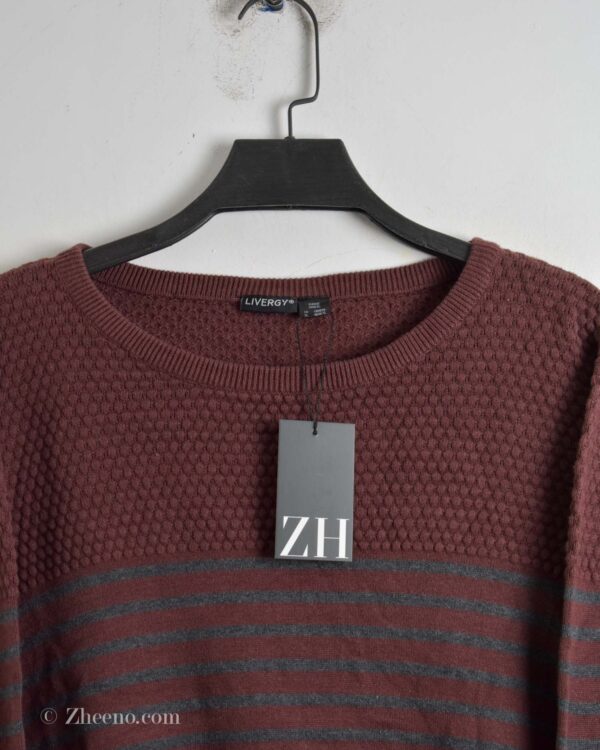 بافت راه راه یقه گرد Livergy