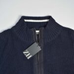 بافت نیم زیپ درشت سرمه‌ای تیره Livergy