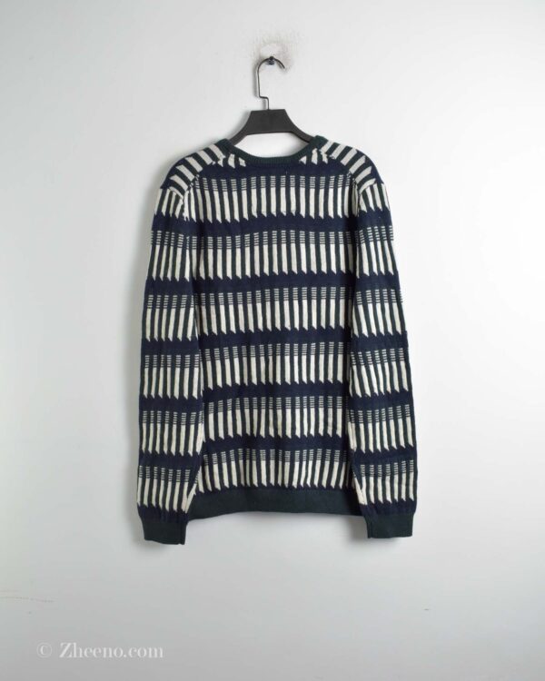 بافت یقه گرد طرح دار S.oliwen