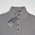 بافت دکمه دار طوسی Livergy