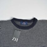 بافت یقه گرد سرمه ای تیره Rubys