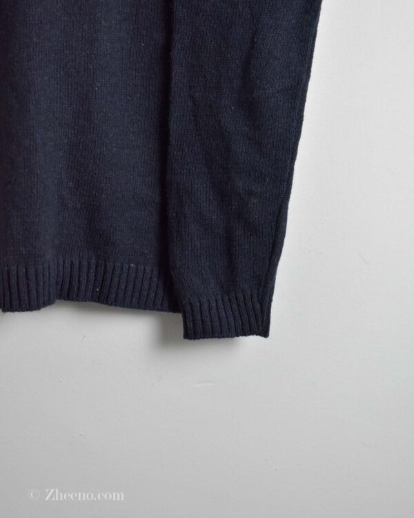 بافت یقه گرد سرمه ای تیره Rubys