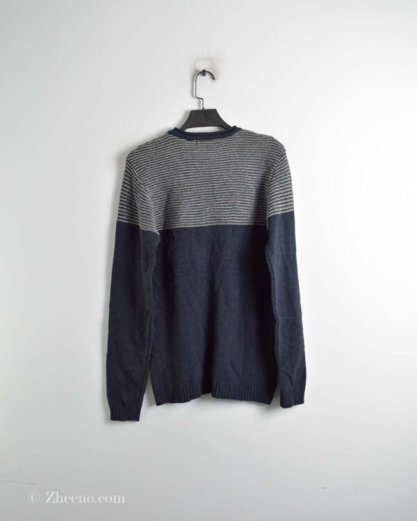 بافت یقه گرد سرمه ای تیره Rubys