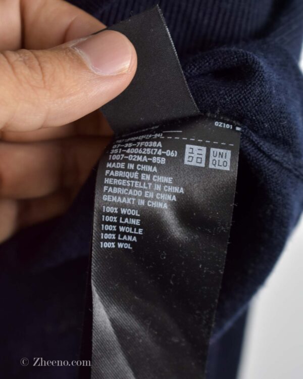 بافت سه دکمه سرمه ای تیره Uniqlo