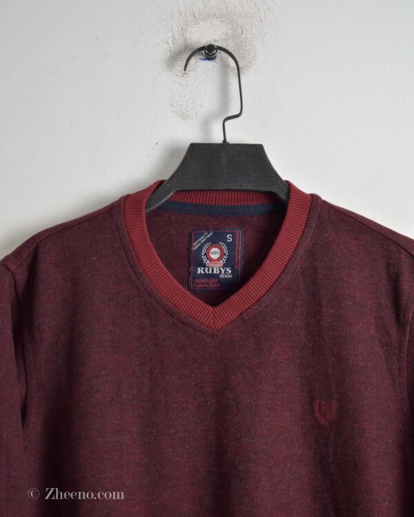 بافت یقه هفت عنابی Rubys