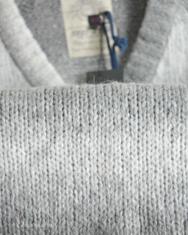 بافت درشت یقه هفت طوسی سفید 86-98