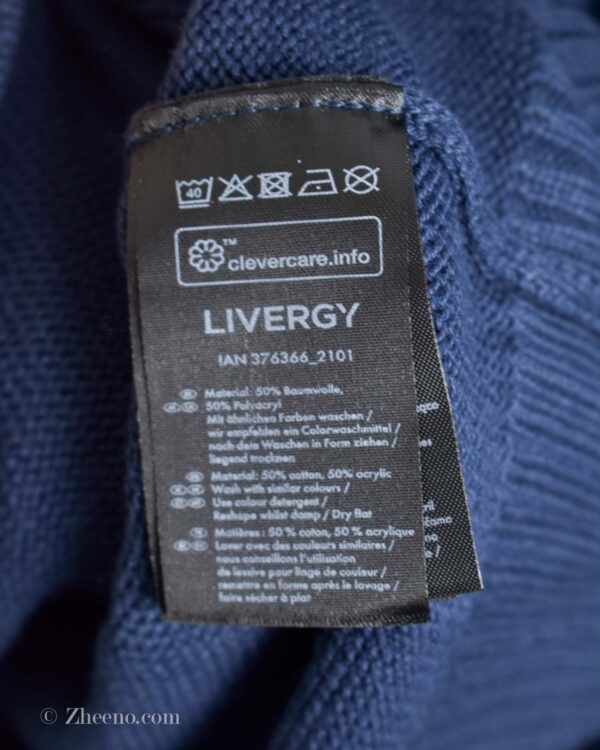 بافت سرمه ای ساده Livergy