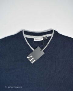 بافت سرمه ای یقه هفت ساده Nobel League