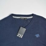 بافت یقه هفت سرمه ای ساده Livergy