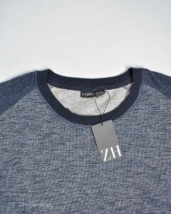 بافت نازک یقه گرد سرمه ای Livergy