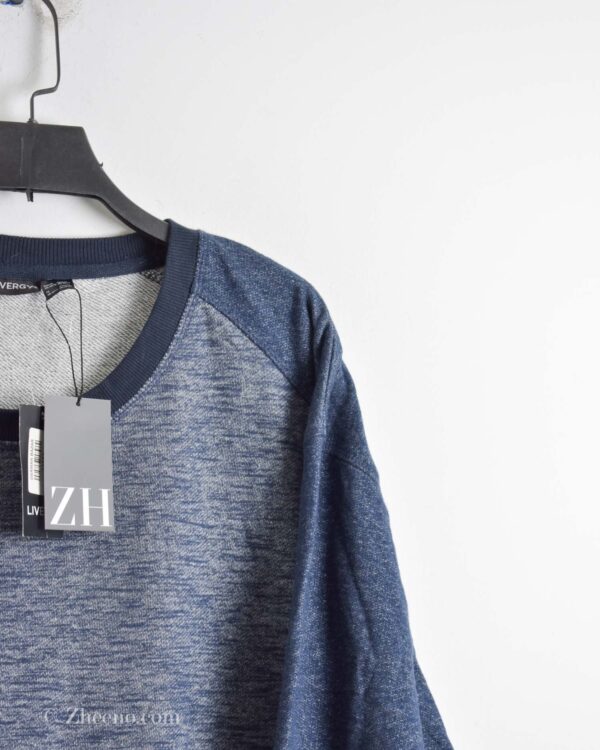 بافت نازک یقه گرد سرمه ای Livergy