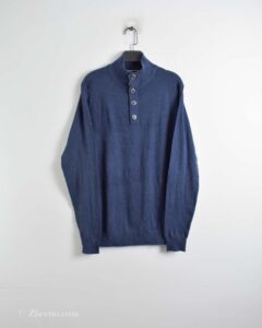 بافت دکمه دار سرمه ای Livergy