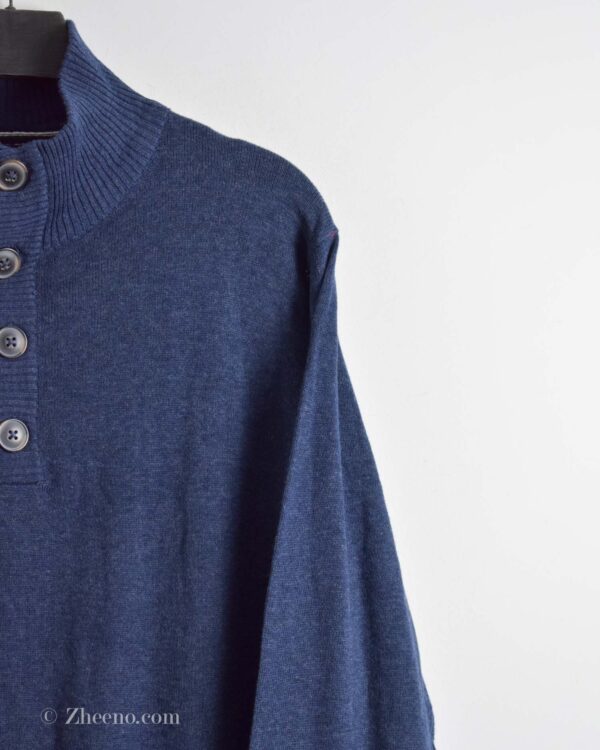 بافت دکمه دار سرمه ای Livergy