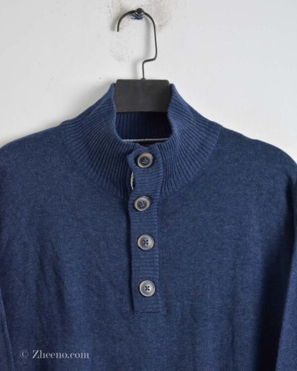 بافت دکمه دار سرمه ای Livergy