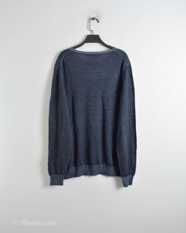 بافت نازک یقه گرد سرمه ای تیره Livergy