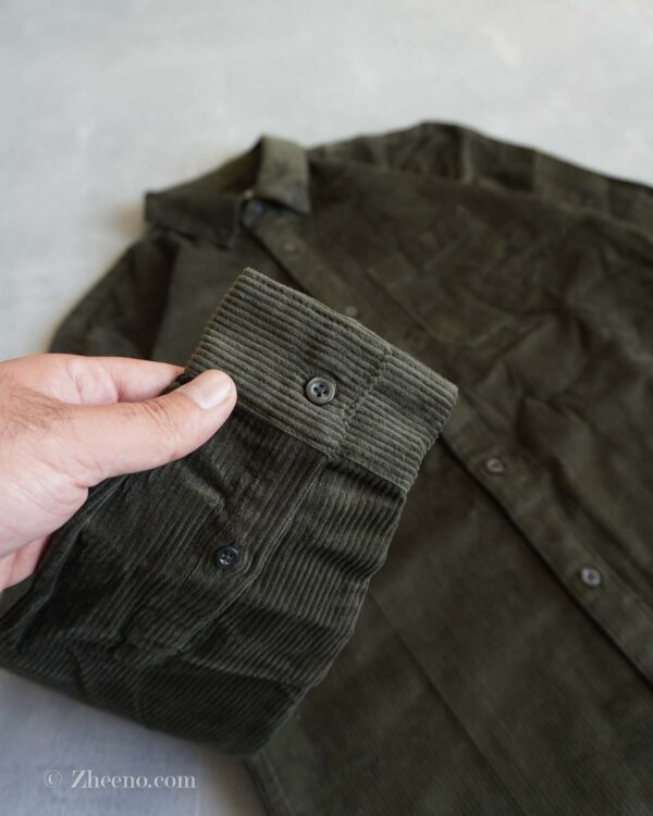 پیراهن کبریتی آستین بلند سبز زیتونی Primark