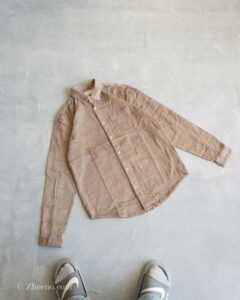 پیراهن کبریتی آستین بلند کرم Primark