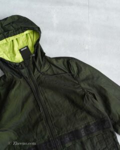 جکت بادگیر کلاه دار سبز تیره Jack&Jones