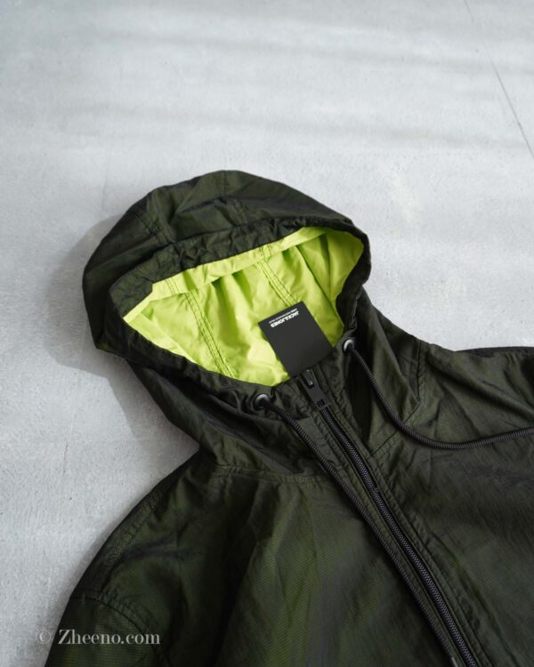 جکت بادگیر کلاه دار سبز تیره Jack&Jones