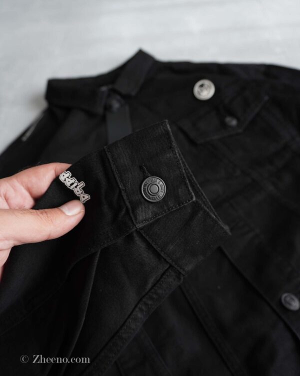 جکت جین مشکی طرح دار اسپرت Jack&Jones