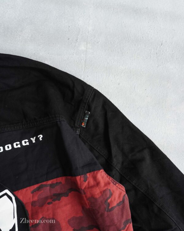 جکت جین مشکی طرح دار اسپرت Jack&Jones