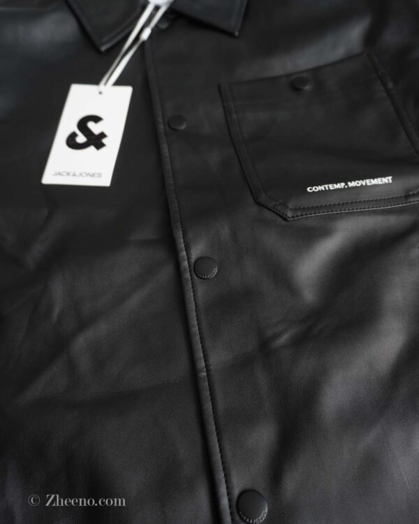 جکت چرم مشکی Jack&Jones