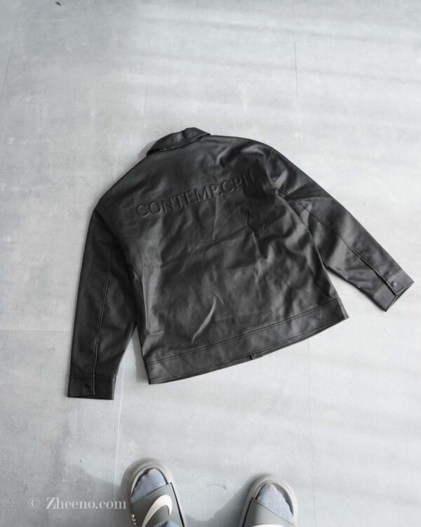 جکت چرم مشکی Jack&Jones