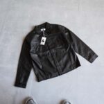 جکت چرم مشکی ساده Jack&Jones