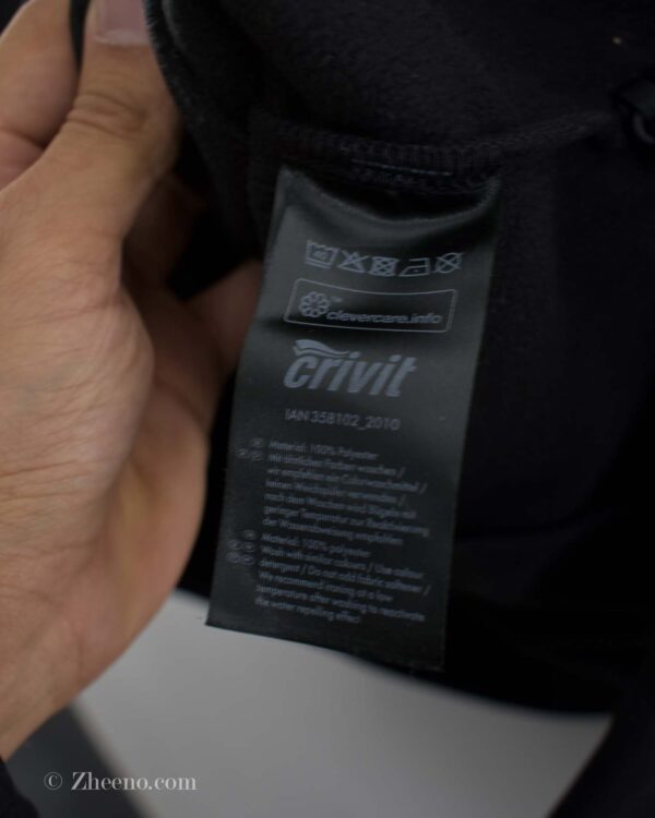 سویشرت کلاه دار مشکی Crivit