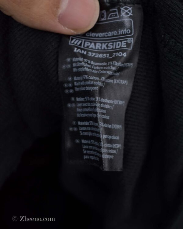 سویشرت کلاه دار مشکی ساده Parkside