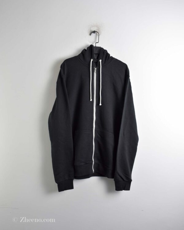 سویشرت کلاه دار مشکی ساده H&M