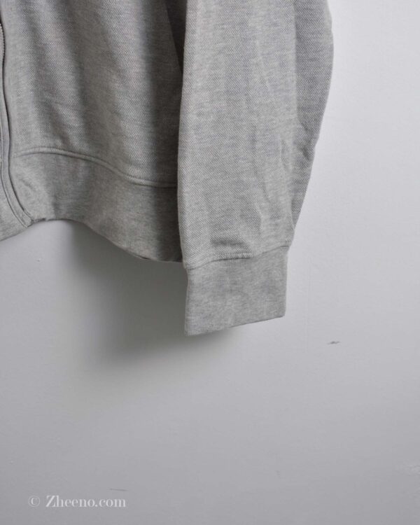 سویشرت کلاه دار طوسی روشن ساده H&M