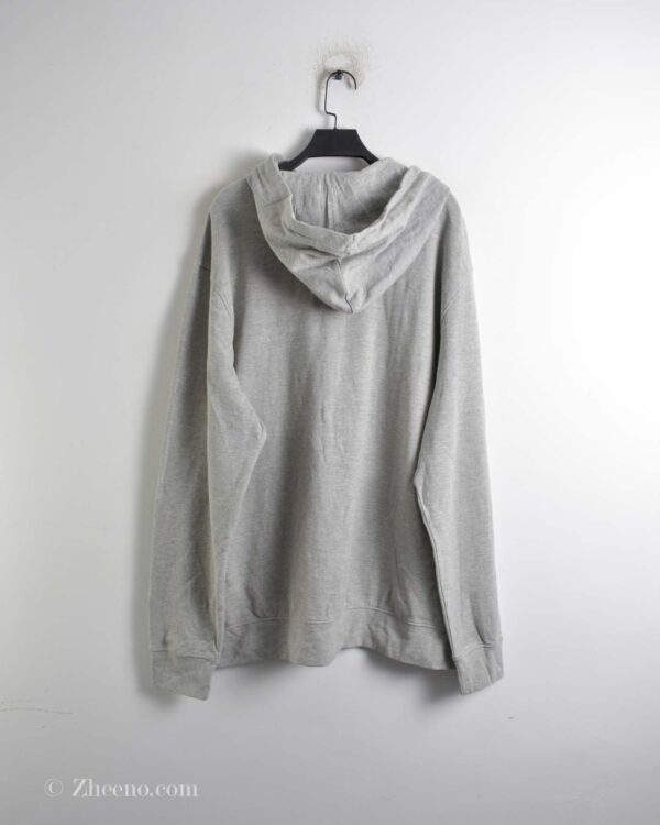 سویشرت کلاه دار طوسی روشن ساده H&M
