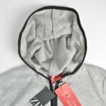 سویشرت کلاه دار طوسی ساده 1ST Kiss