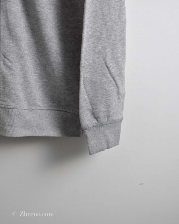 سویشرت کلاه دار طوسی ساده