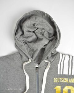 سویشرت کلاه دار طوسی طرح دار Deutschland