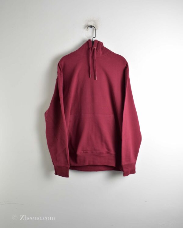 هودی عنابی تند ساده Topman