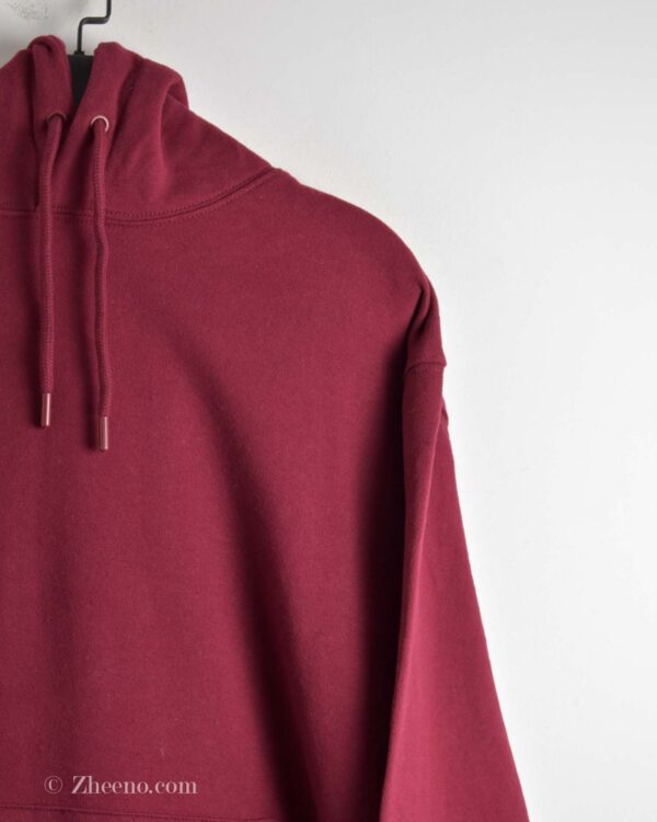 هودی عنابی تند ساده Topman