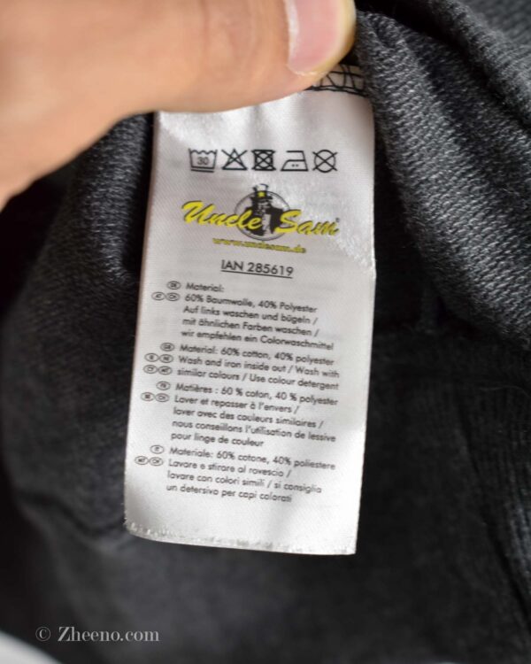 هودی خاکستری نوشته دار Uncle Saul