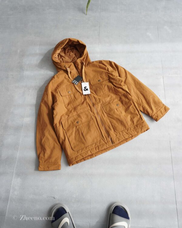 جکت کلاه دار شتری Jack&Jones