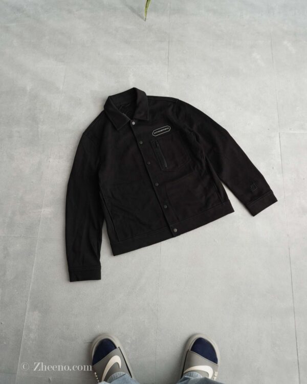 جکت مشکی تمام دکمه ساده Jack&Jones