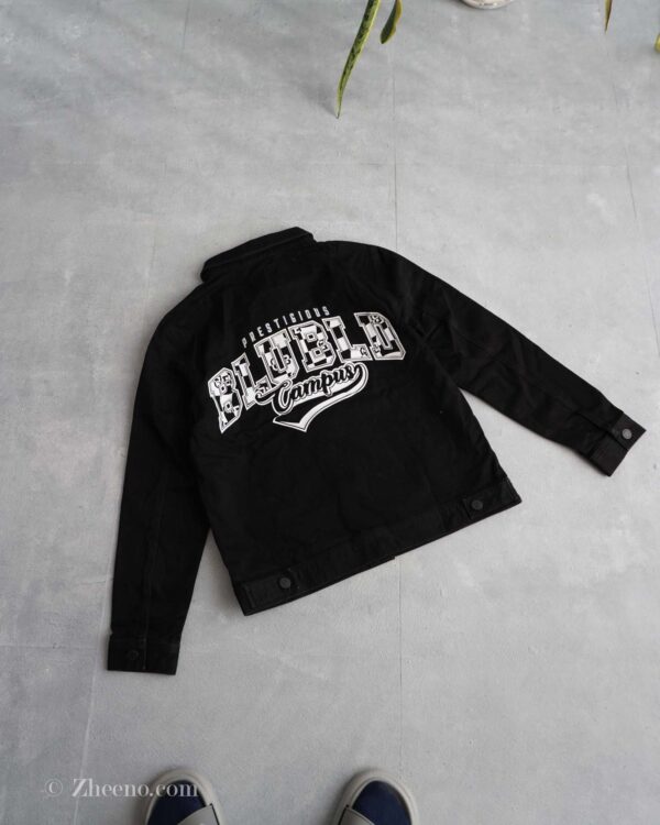 جکت جین مشکی طرح دار Jack&Jones