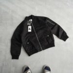 بامبر جکت مشکی آستین زیپ دار Jack&Jones