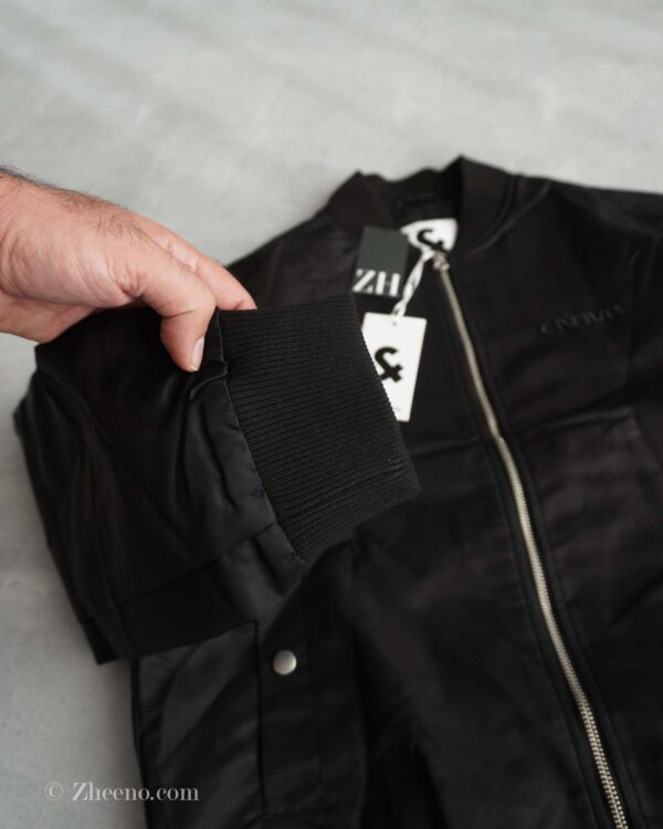 بامبر جکت مشکی آستین زیپ دار Jack&Jones
