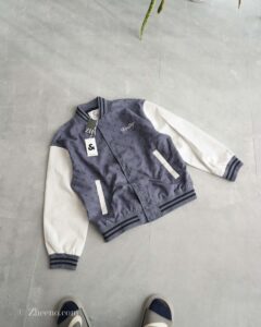 بامبر جکت آبی آستین سفید Jack&Jones