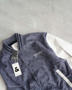 بامبر جکت آبی آستین سفید Jack&Jones