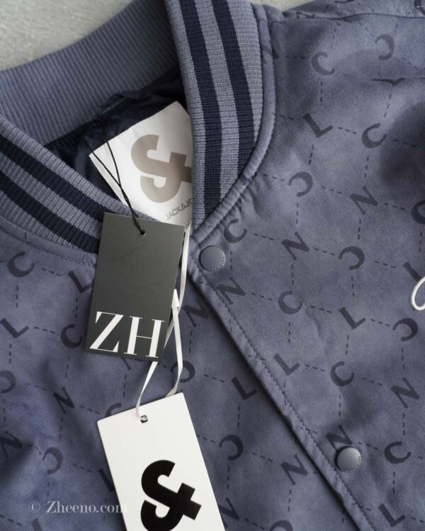 بامبر جکت آبی آستین سفید Jack&Jones