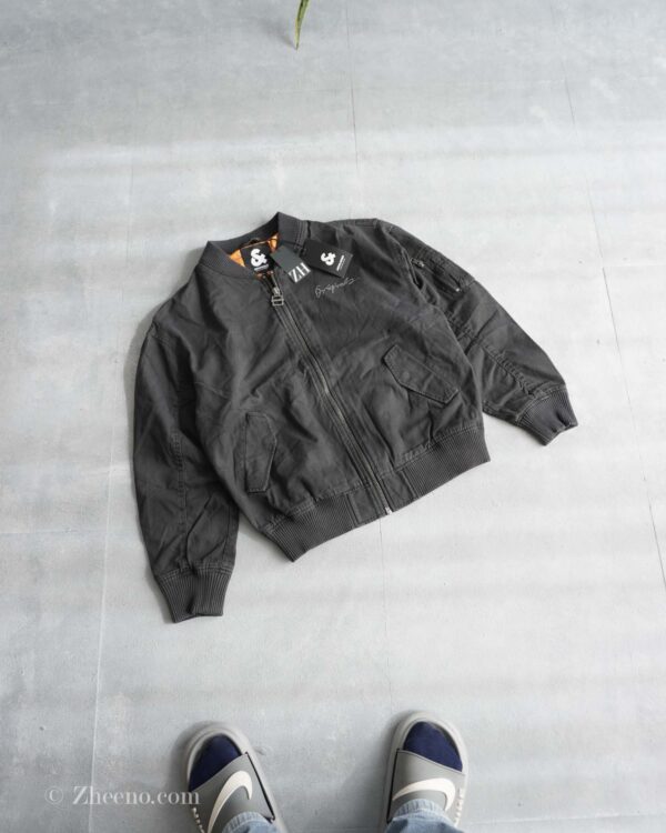 بامبر جکت نوک مدادی آستر نارنجی Jack&Jones